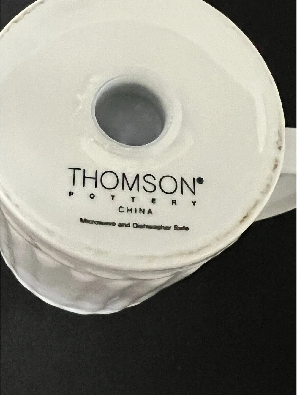 Thompson Pottery ~ Shaker ~ Ceramic ~ Off-White